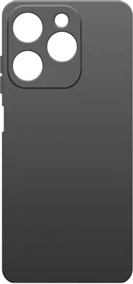 Чехол (клип-кейс) BORASCO Microfiber Case, для Tecno Spark 20/20C/Go 2024/Pop 8, черный [72753]