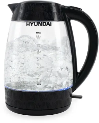 Чайник электрический Hyundai HYK-G4505, 2л, стекло/пластик