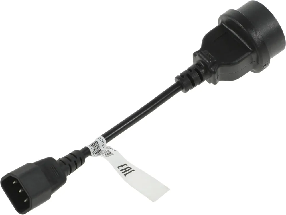 Кабель POWERCOM SCUT,  IEC-320 C14 to Socket Type-F 250V 10A