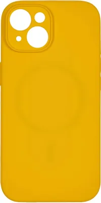 Чехол (клип-кейс) ZIBELINO Hard Case, для Apple iPhone 15, желтый [zhc-apl-15-ms-cam-yel]