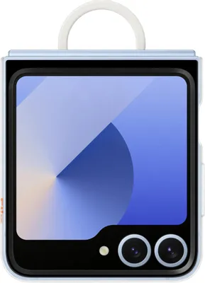 Чехол (клип-кейс) Samsung Case Clear Case Flip 6, для Samsung Galaxy Z Flip6, прозрачный [ef-qf741ctegru]