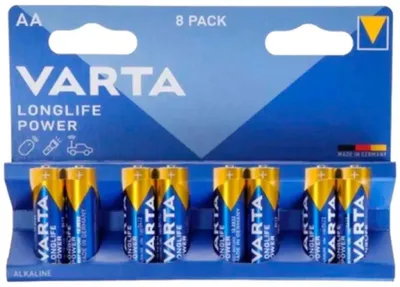 AA Батарейка VARTA Longlife power High Energy Alkaline LR6,  8 шт.