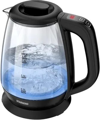 Чайник электрический StarWind SKS3036, 1.7л, стекло