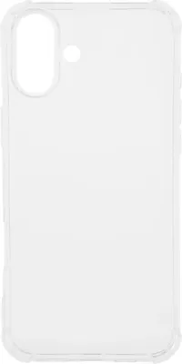 Чехол (клип-кейс) BORASCO Bumper Case, для Apple iPhone 16 Plus, противоударный, прозрачный [73520]