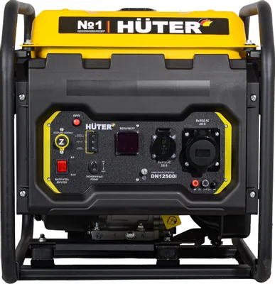 Бензиновый генератор Huter DN12500i, 220/12 В, 9кВт [64/10/12]