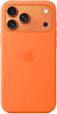 Чехол (клип-кейс) Apple Silicone Case A3563, для Apple iPhone 17 Pro Max, оранжевый [mgfl4fe/a]