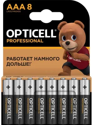 AAA Батарейка OPTICELL Professional AAA,  8 шт.
