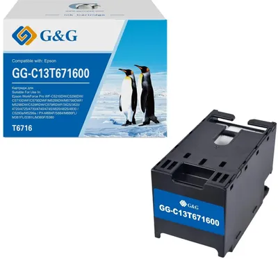 Бункер G&G GG-C13T671600 (C13T671600) для WorkForce WF-C5210DW/C5290DW/C5710DWF/C5790DWF/M5299DW/M5799DWF