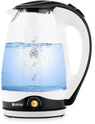 Чайник электрический Vitek VT-7027, 1.8л, стекло