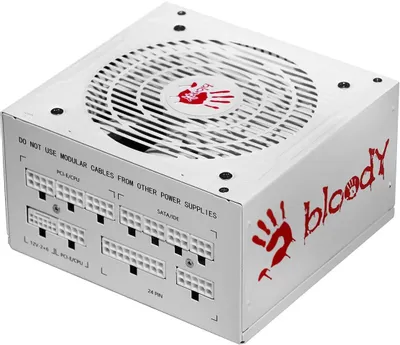 Блок питания BLOODY BD-PS750G,  750Вт,  80 PLUS GOLD,  120мм, белый, retail [bd-ps750g-mw]