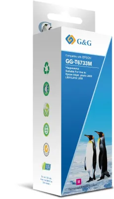 Чернила G&G GG-T6733M, для Epson, 100мл, пурпурный