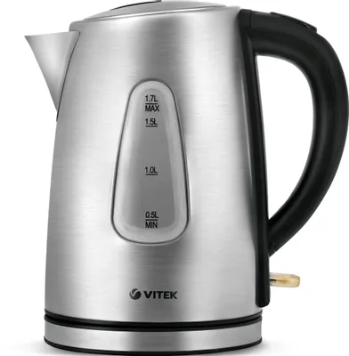 Чайник электрический Vitek VT-7007, 1.7л, металл/пластик