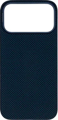 Чехол (клип-кейс) KONDIJAN Carbon, для Apple iPhone 17 Pro Max, синий [kjcr-iph-17-pro-max-ms-blu]