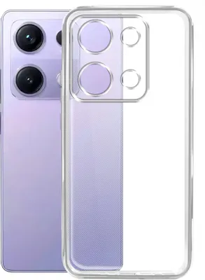 Чехол (клип-кейс) BORASCO Silicone Case, для Xiaomi Redmi Note 14S, прозрачный [74999]