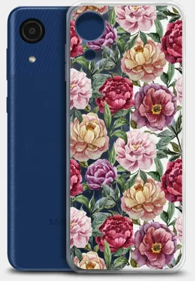 Чехол (клип-кейс) BORASCO ArtWorks, для Samsung Galaxy A03 Core, прозрачный/рисунок [51371]