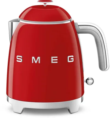 Чайник электрический SMEG KLF05RDEU, 0.8л, металл/пластик