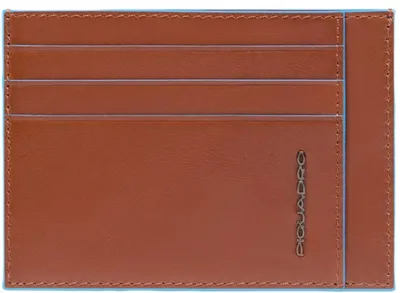 Чехол для кредитных карт Piquadro Blue Square PP2762B2R/M, кожа натуральная, каштановый