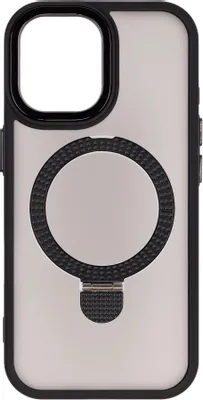 Чехол (клип-кейс) ZIBELINO Ring Stand Matte, для Apple iPhone 17, черный [zrs-apl-17-mt-blk]