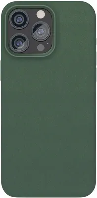Чехол (клип-кейс) VLP Ecopelle Case, для Apple iPhone 15 Pro, темно-зеленый [10513009]