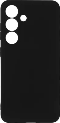 Чехол (клип-кейс) BORASCO Silicone Case, для Samsung Galaxy S25, черный [74433]