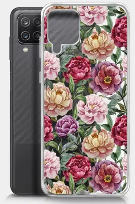 Чехол (клип-кейс) BORASCO ArtWorks, для Samsung Galaxy A12/M12, прозрачный/рисунок [51398]