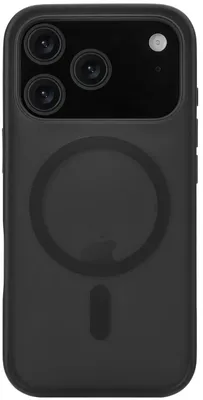 Чехол (клип-кейс) UBEAR Cloud Mag Case, для Apple iPhone 17 Pro, противоударный, черный/прозрачный [cs575bl63pmt-i25m]