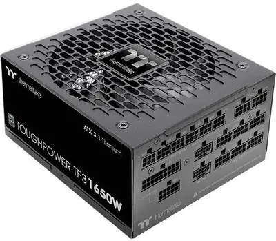 Блок питания Thermaltake Toughpower TF3 Gen.5,  1650Вт,  80 PLUS TITANIUM,  140мм, черный, retail [ps-tpd-1650fnfate-1]