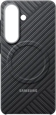 Чехол (клип-кейс) Samsung Carbon Magnet Case, для Samsung Galaxy S26, серый [ef-ks942ssegru]