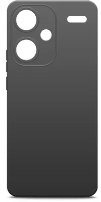 Чехол (клип-кейс) BORASCO Silicone Case, для Xiaomi Redmi Note 13 Pro +, черный [73007]