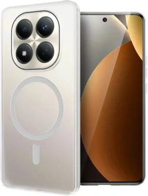Чехол (клип-кейс) BORASCO Ice Magnet Case, для Xiaomi Redmi Note 15 Pro 5G, прозрачный [76372]