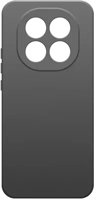 Чехол (клип-кейс) BORASCO Microfiber Case, для Xiaomi Redmi Note 14 Pro+ 5G, черный [75075]