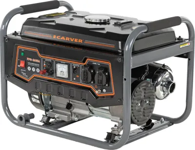 Бензиновый генератор CARVER PPG- 3600A, 220/12 В, 2.8кВт [01.020.00011]