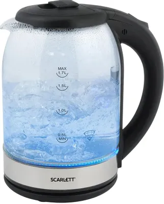 Чайник электрический Scarlett SC-EK27G10, 1.7л, стекло/пластик