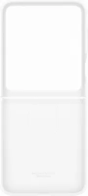 Чехол (клип-кейс) Samsung Silicone Case Flip 6(F741), для Samsung Galaxy Z Flip6, белый [ef-pf741twegru]