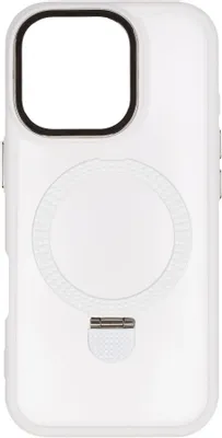 Чехол (клип-кейс) ZIBELINO Ring Stand Matte, для Apple iPhone 16 Pro, белый [zrs-apl-16-pro-mt-wht]