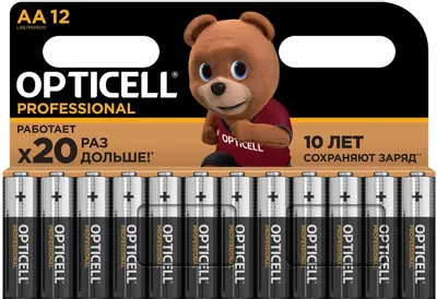AA Батарейка OPTICELL Professional LR6,  12 шт.