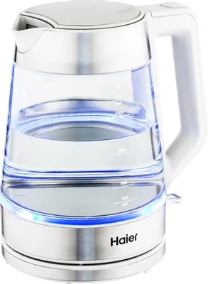 Чайник электрический HAIER HK-500, 1.7л, стекло/пластик