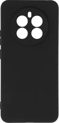 Чехол (клип-кейс) BORASCO Silicone Case, для Realme 12+ 5G, черный [73328]