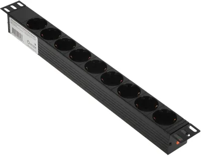 Блок распределения питания 5Bites PDU919P-02 гор.размещ. 9xSchuko базовые 16A Schuko 2м
