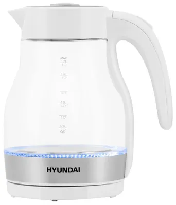 Чайник электрический Hyundai HYK-G3802, 1.7л, стекло