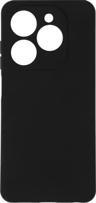 Чехол (клип-кейс) BORASCO Silicone Case, для Tecno Spark Go 2024, черный [72719]