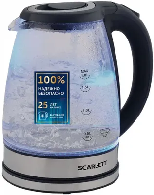 Чайник электрический Scarlett SC-EK27G88, 1.8л, стекло