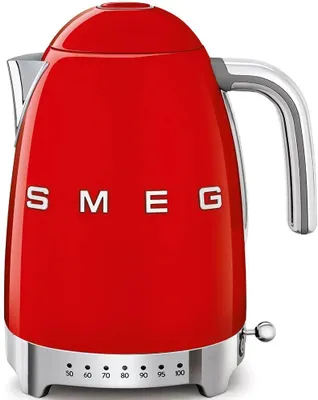 Чайник электрический SMEG KLF04RDEU, 1.7л, металл/пластик