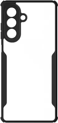 Чехол (клип-кейс) BORASCO Sky Case, для Samsung Galaxy A26, черный/прозрачный [74940]