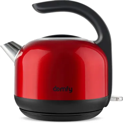 Чайник электрический DOMFY DSC-EK506, 1.7л, металл/пластик