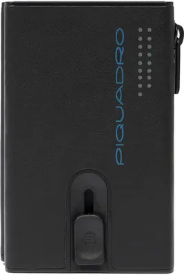 Чехол для кредитных карт Piquadro Urban PP5585UB00R/NGR, кожа натуральная, черный  / серый