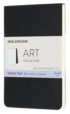 Блокнот Moleskine Art Soft,  48стр,  мягкая обложка,  черный [artskpad2]