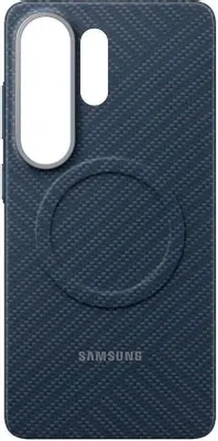 Чехол (клип-кейс) Samsung Carbon Magnet Case, для Samsung Galaxy S26 Ultra, темно-синий [ef-ks948scegru]