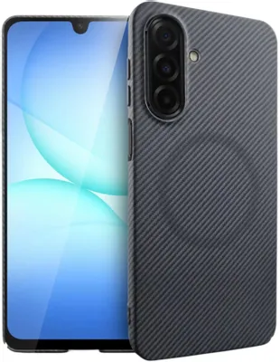 Чехол (клип-кейс) BORASCO Art Case, для Samsung Galaxy A17, черный [76442]