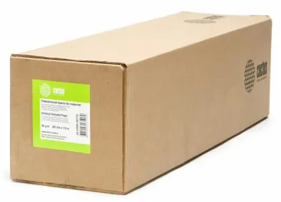 Бумага Cactus CS-LFP80-297175, A3, инженерная, 297мм х 175м, 80г/м2, белый, 2 рулона в упаковке